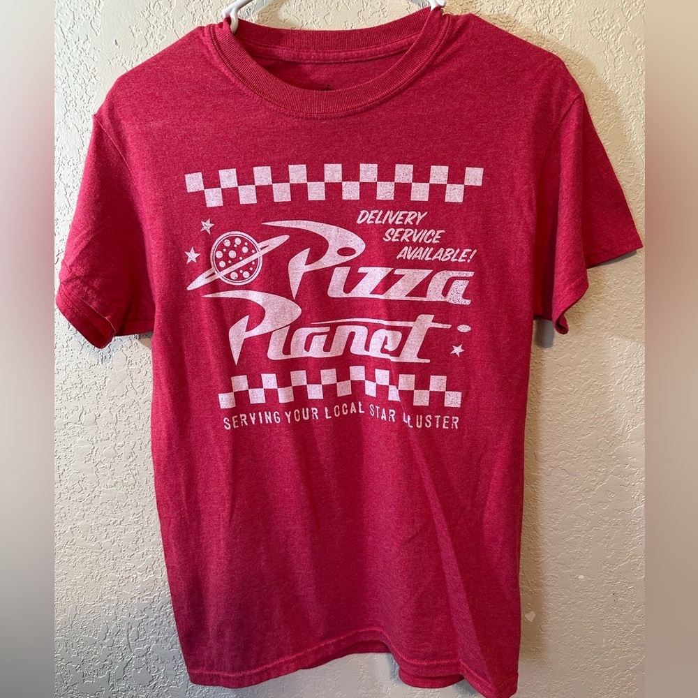 NWOT Disney Toy Story Pizza Planet Graphic Tee Shirt